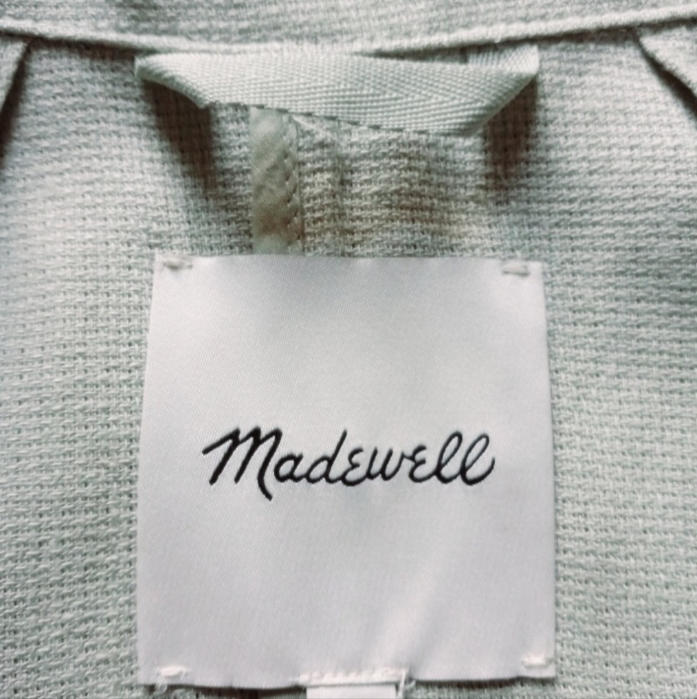 Madewell oversized linen blend jacket size small 55% linen 45% viscose - Picture 9 of 10